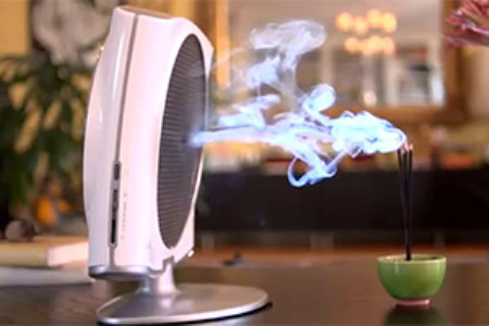 Smoke ionizer air cleaner